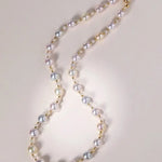 Superior Natural Colorful Akoya Pearl 3-9mm Necklace, 14k/18k Yellow Gold Pearl Handmade Necklace, Seawater Pearl, Anniversary Gift Idea Etsy