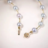 AAA+ Akoya Silver Pearl 8-9mm Necklace, 14k/18K Gold Pearl Strand Etsy