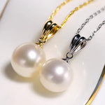 3 Colors Natural High Luster Pearl Necklace, 18K Yellow Solid Gold Handmade Necklace, Orange White Color Pearl Anniversary Gift Idea Etsy