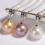 3 Colors Natural High Luster Pearl Necklace, 18K Yellow Solid Gold Handmade Necklace, Orange White Color Pearl Anniversary Gift Idea Etsy