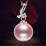 Natural Purple Pearl Moissanite Necklace - Silver 925 Etsy