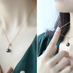 10mm Natural Tahitian Black Pearl & Akoya White Pearl Necklace, 18K Solid Yellow Gold Necklace, Hollow Out Necklace, Anniversary Gift Idea Etsy
