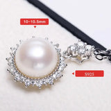 10mm Natural Purple Rose Pearl Flower Necklace - Silver 925 Etsy