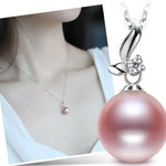 Natural Purple Pearl Moissanite Necklace - Silver 925 Etsy