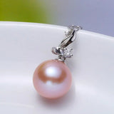 Natural Purple Pearl Moissanite Necklace - Silver 925 Etsy