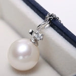 Natural Purple Pearl Moissanite Necklace - Silver 925 Etsy
