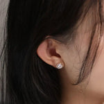 Cluster Akoya Pearl Studs 18K Earrings from Japan - 18K Gold Etsy