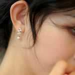 Grape Design Akoya Pearl 18K Gold Earrings Etsy