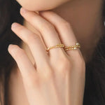 AAA+ Akoya Champagne Golden Pearl Laser 18K Gold Ball Ring, 18K Yellow Gold Pearl Ring, Valentine's Day Etsy