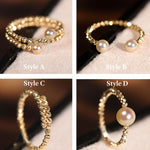 18K Laser Gold Ball Ring, 18k Yellow Gold Stacking Ring, Valentine's Day Gift Idea for Her Etsy