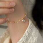 AAA+ Akoya Pearl 18K Gold Ball Stackable Bracelet Etsy