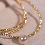 AAA+ Akoya Pearl 18K Gold Ball Stackable Bracelet Etsy