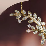 Laurel Leaf Akoya Pearl 18K Necklace Brooch, 18K Yellow Gold Etsy
