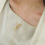 Laurel Leaf Akoya Pearl 18K Necklace Brooch, 18K Yellow Gold Etsy