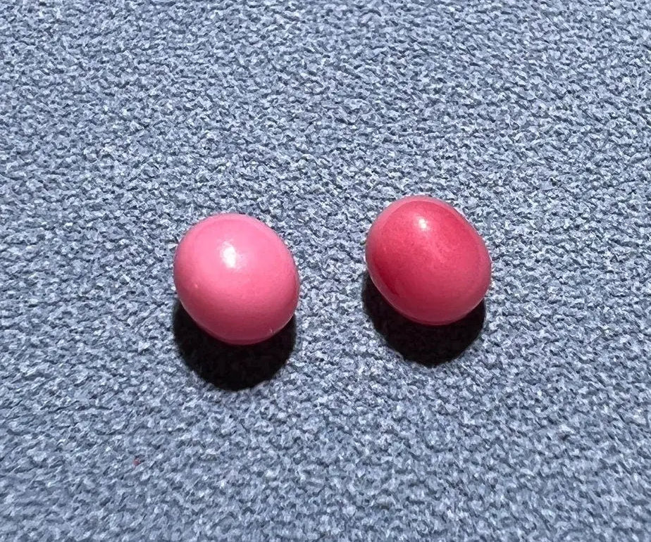 1.94Carat Queen Conch Pearl Pair From Caribbean Sea Pearls Strombus Gigas, Flamed Pink Pearl, SKU:468/614 Etsy