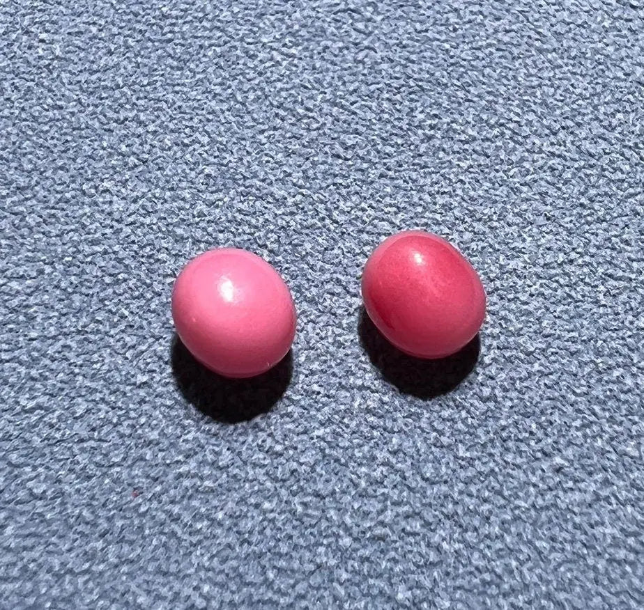 1.94Carat Queen Conch Pearl Pair From Caribbean Sea Pearls Strombus Gigas, Flamed Pink Pearl, SKU:468/614 Etsy