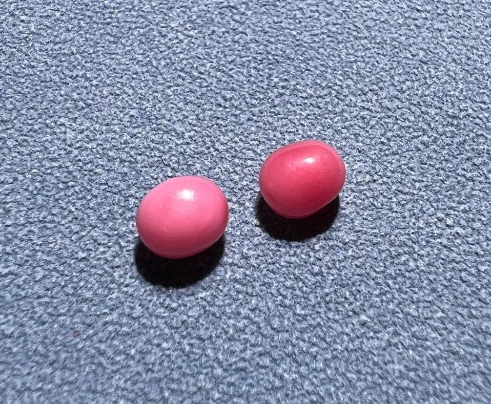 1.94Carat Queen Conch Pearl Pair From Caribbean Sea Pearls Strombus Gigas, Flamed Pink Pearl, SKU:468/614 Etsy