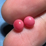 1.87Carat Pairs Queen Conch Pearl From Caribbean Sea, Pearls Strombus Gigas, Natural Queen Conch Pearl, Flamed Pink Pearl, SKU:525/583 Etsy