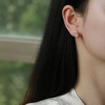 5.83Carat Queen Conch Pearl & White Diamond Earrings 18K White Gold Cluster Earrings, Pearls Strombus Gigas Etsy