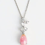 Queen Conch Pearl Necklace - 1.74ct with White Diamonds in 18K White Gold Etsy