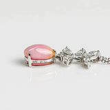 Queen Conch Pearl Necklace - 1.74ct with White Diamonds in 18K White Gold Etsy