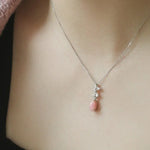Queen Conch Pearl Necklace - 1.74ct with White Diamonds in 18K White Gold Etsy