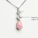 Queen Conch Pearl Necklace - 1.74ct with White Diamonds in 18K White Gold Etsy