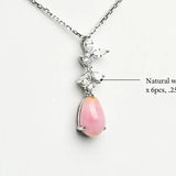 Queen Conch Pearl Necklace - 1.74ct with White Diamonds in 18K White Gold Etsy