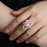 Bowknot 3.32Ct Queen Conch Pearl 18K Gold Ring & White Diamond, 18k Solid White Gold Statement Ring, Two Way Jewelry Etsy