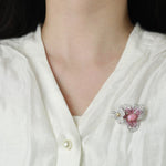 Queen Conch Pearl  Diamond Ring - 18K Gold Bougainvillea Flower Jewelry Etsy