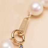 AAA Luster Pearl Gourd Choker - 18K Gold Pearl Strand Etsy
