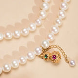 AAA Luster Pearl Gourd Choker - 18K Gold Pearl Strand Etsy