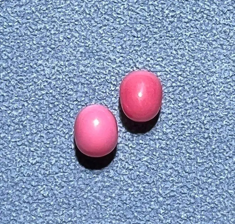1.94Carat Queen Conch Pearl Pair From Caribbean Sea Pearls Strombus Gigas, Flamed Pink Pearl, SKU:468/614 Etsy