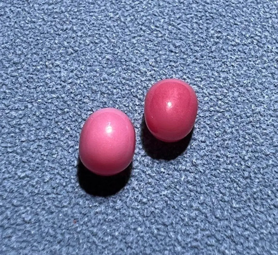 1.94Carat Queen Conch Pearl Pair From Caribbean Sea Pearls Strombus Gigas, Flamed Pink Pearl, SKU:468/614 Etsy
