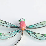 Dragonfly 2.26Ct Queen Conch Pearl Brooch (Customize), 18K White Gold Brooch, Conch Pearl, Insect Inspire Jewelry, Pink Pearl Brooch Etsy