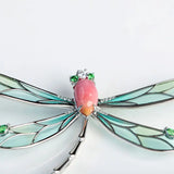 Dragonfly 2.26Ct Queen Conch Pearl Brooch (Customize), 18K White Gold Brooch, Conch Pearl, Insect Inspire Jewelry, Pink Pearl Brooch Etsy
