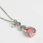 Queen Conch Pearl Necklace - 1.74ct with White Diamonds in 18K White Gold Etsy