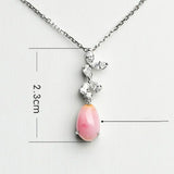 Queen Conch Pearl Necklace - 1.74ct with White Diamonds in 18K White Gold Etsy