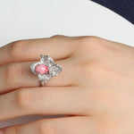 18K Gold Floral Necklace  Queen Conch Pearl Ring with Diamonds - Engagement Jewelry Etsy