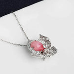 18K Gold Floral Necklace  Queen Conch Pearl Ring with Diamonds - Engagement Jewelry Etsy
