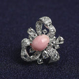 Bowknot 3.32Ct Queen Conch Pearl 18K Gold Necklace Ring & White Diamond, 18k Solid White Gold Two Way Jewelry, Engagement Freeform Necklace Etsy