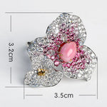 Queen Conch Pearl  Diamond Ring - 18K Gold Bougainvillea Flower Jewelry Etsy