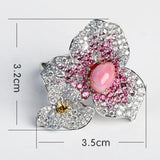 Queen Conch Pearl  Diamond Ring - 18K Gold Bougainvillea Flower Jewelry Etsy