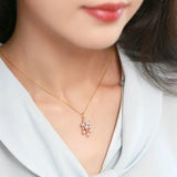 Superier Cluster Akoya Pearl 18K Necklace, Natural Diamond Necklace, Christmas Gift Idea for Her, Pearls Jewelry Etsy