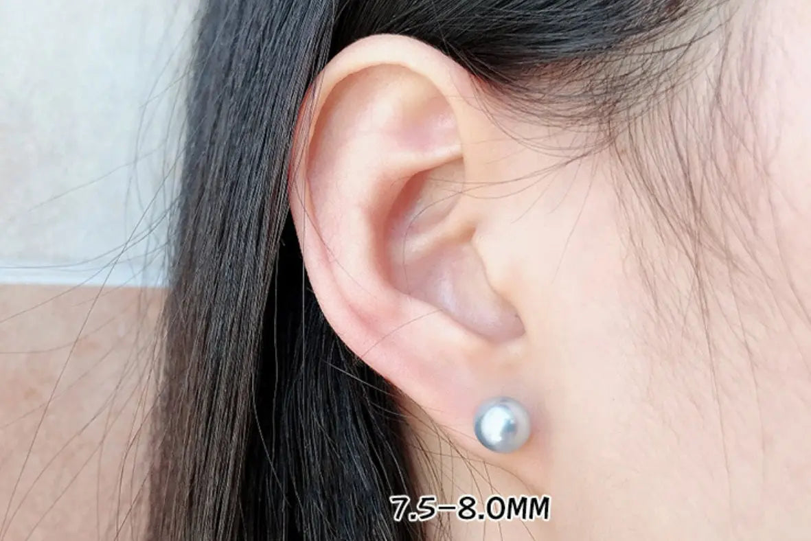 5A+ Madama Pearl (真多麻) 18K Solid Yellow Gold Madama Pearl Earrings Etsy