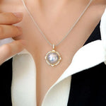 Akoya Mabe Pearl Diamond 18K Gold Earrings - Elegant Blue Pearl Jewelry Set Etsy