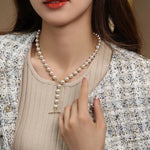 Akoya Pearl Necklace - High Luster Champagne Pearl Strand Etsy
