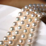 Akoya Pearl Necklace - High Luster Champagne Pearl Strand Etsy