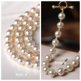 Akoya Pearl Necklace - High Luster Champagne Pearl Strand Etsy
