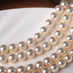 Very Rare Akoya Champagne Pearl Beaded Necklace, Finset Quality Pearl, Super Hight Luster Japan Champagne Color Pearl Etsy